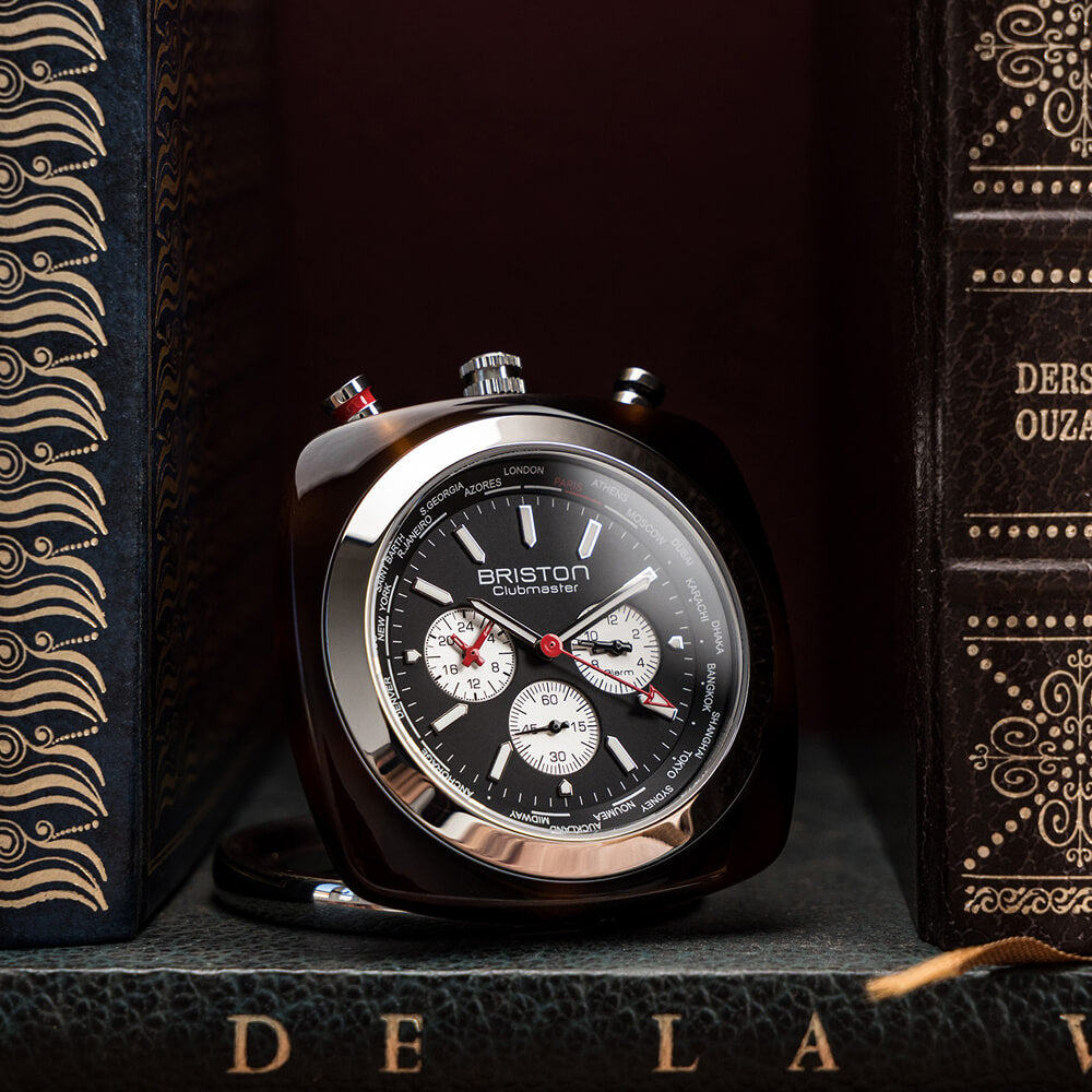 Clubmaster Travel Clock - Black