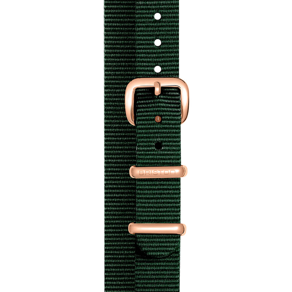 BRACELET TYPE NATO - 12 MM - VERT ANGLAIS