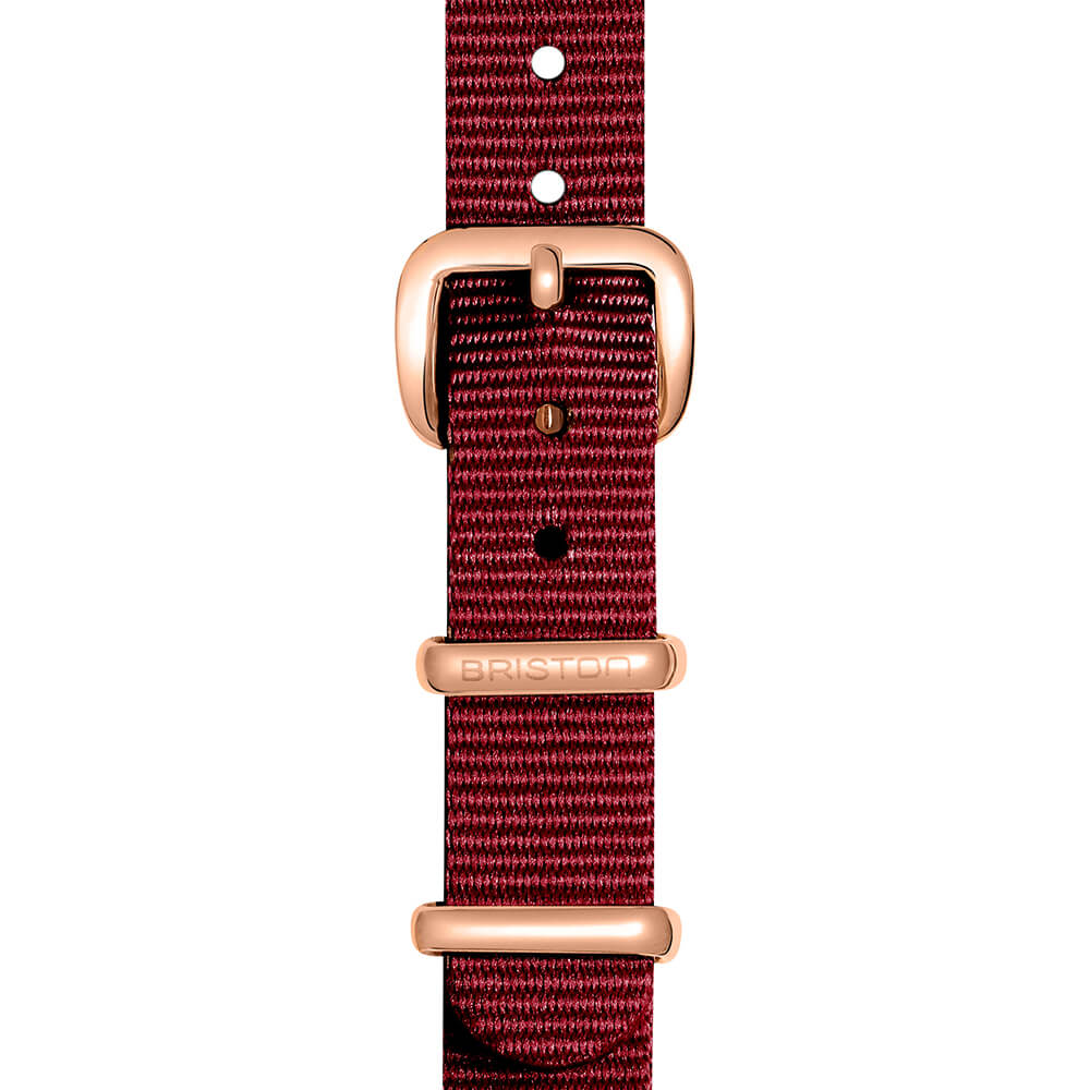 BRACELET TYPE NATO - 12 MM - BORDEAUX