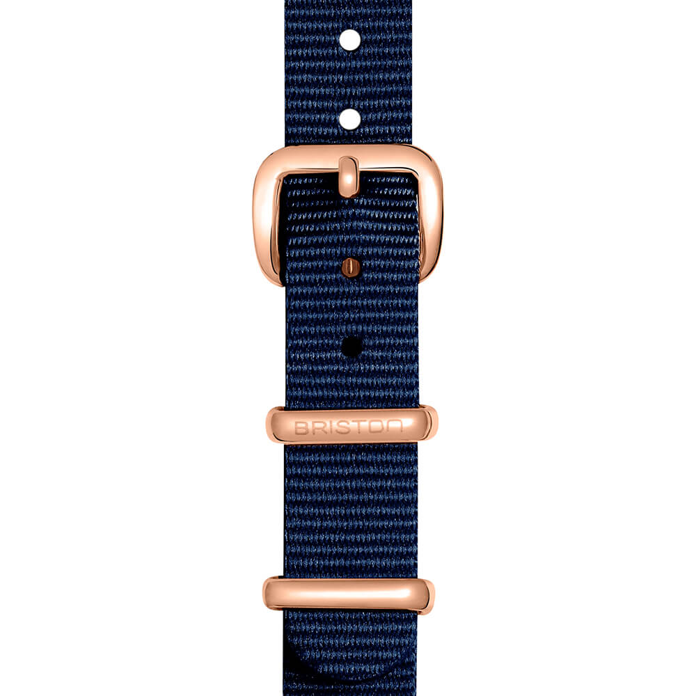 BRACELET TYPE NATO - 12 MM - BLEU MARINE