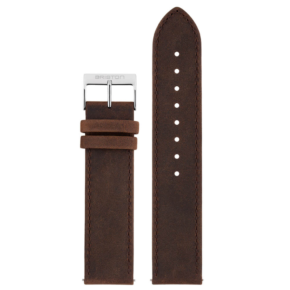 VINTAGE LEATHER STRAP - CHOCOLATE